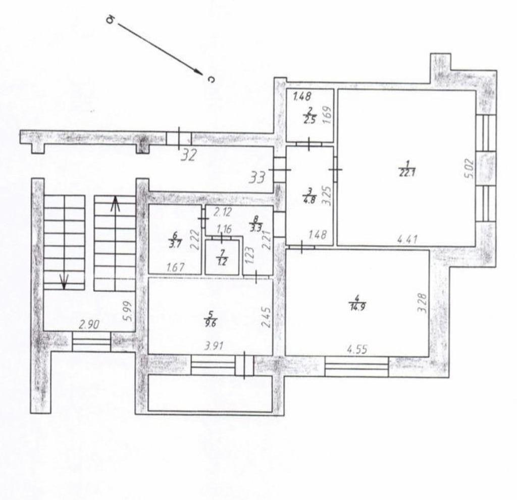 Купить 2-комнатную квартиру, 62.3 м² по адресу Калужская область,  Дзержинский район, Кондрово, улица Пушкина, 67, 5 этаж за 3 380 000 руб. в  Домклик — поиск, проверка, безопасная сделка с жильем в офисе Сбербанка.