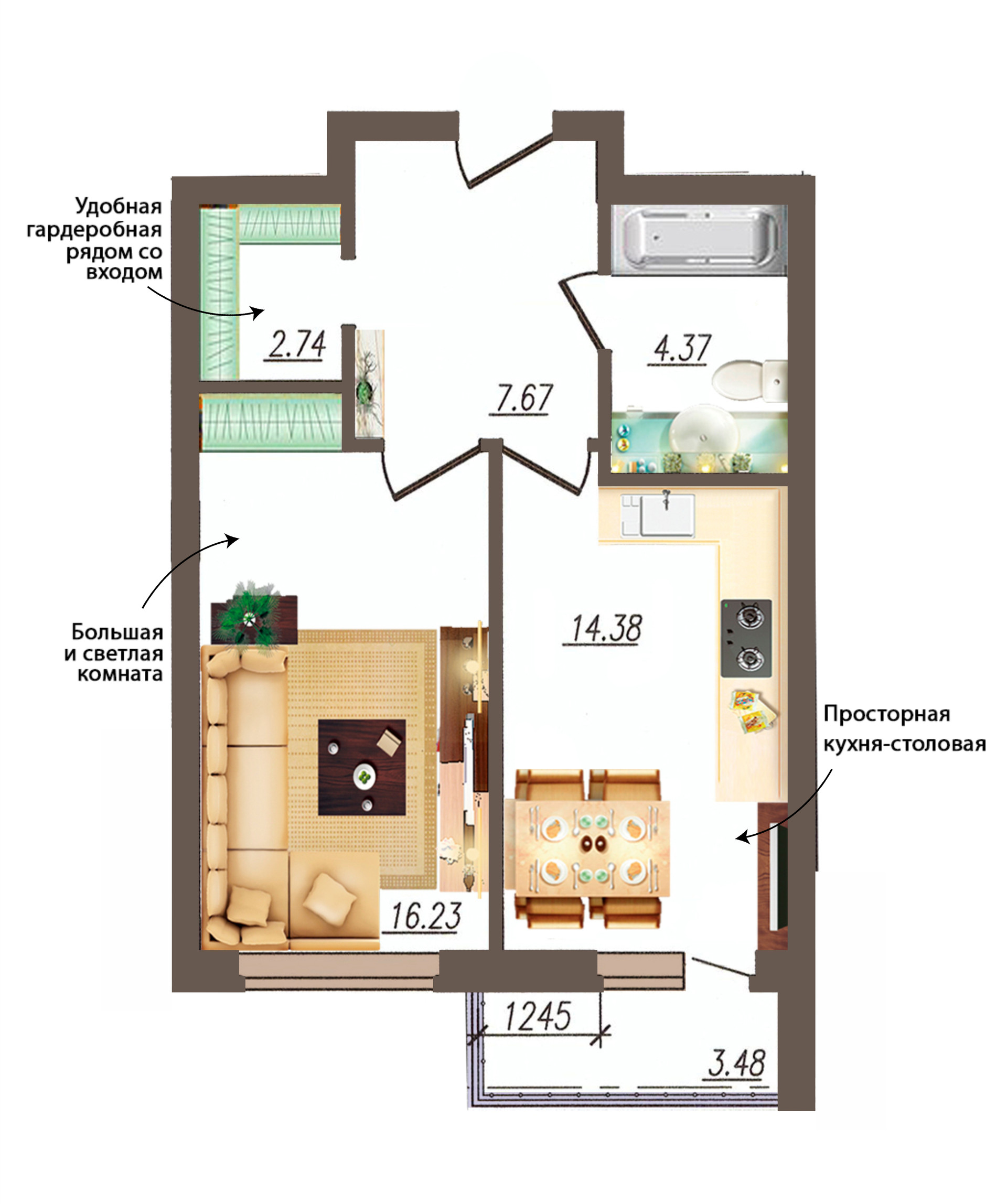 Купить 1-комнатную квартиру, 46.97 м² по адресу Орёл, улица Генерала  Родина, 60, 2 этаж за 4 284 838 руб. в Домклик — поиск, проверка,  безопасная сделка с жильем в офисе Сбербанка.