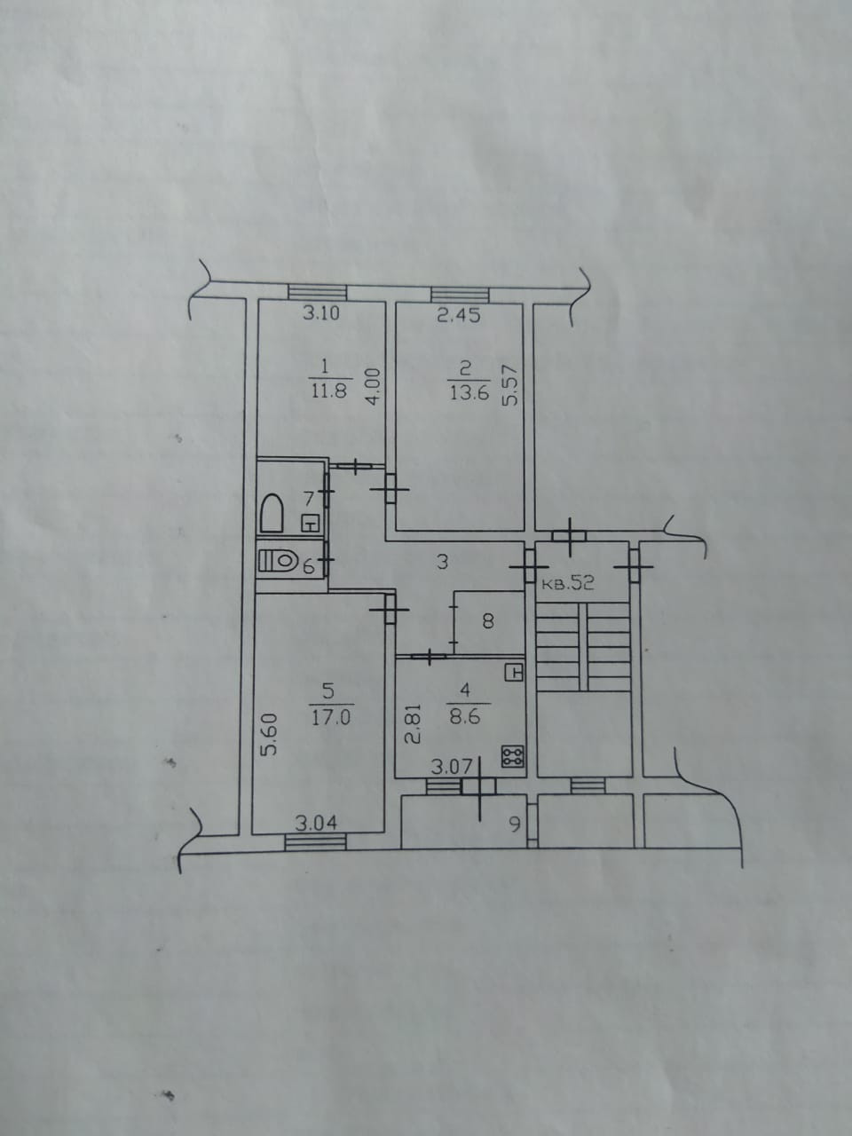 Купить 3-к. квартиру площадью 64.1 кв.м в Кировский район Ленинградская область 