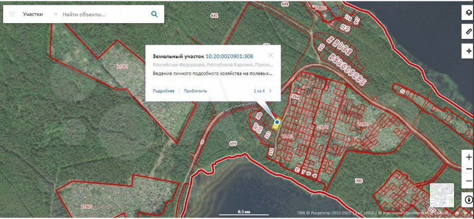 Кадастровая карта карелии прионежский район