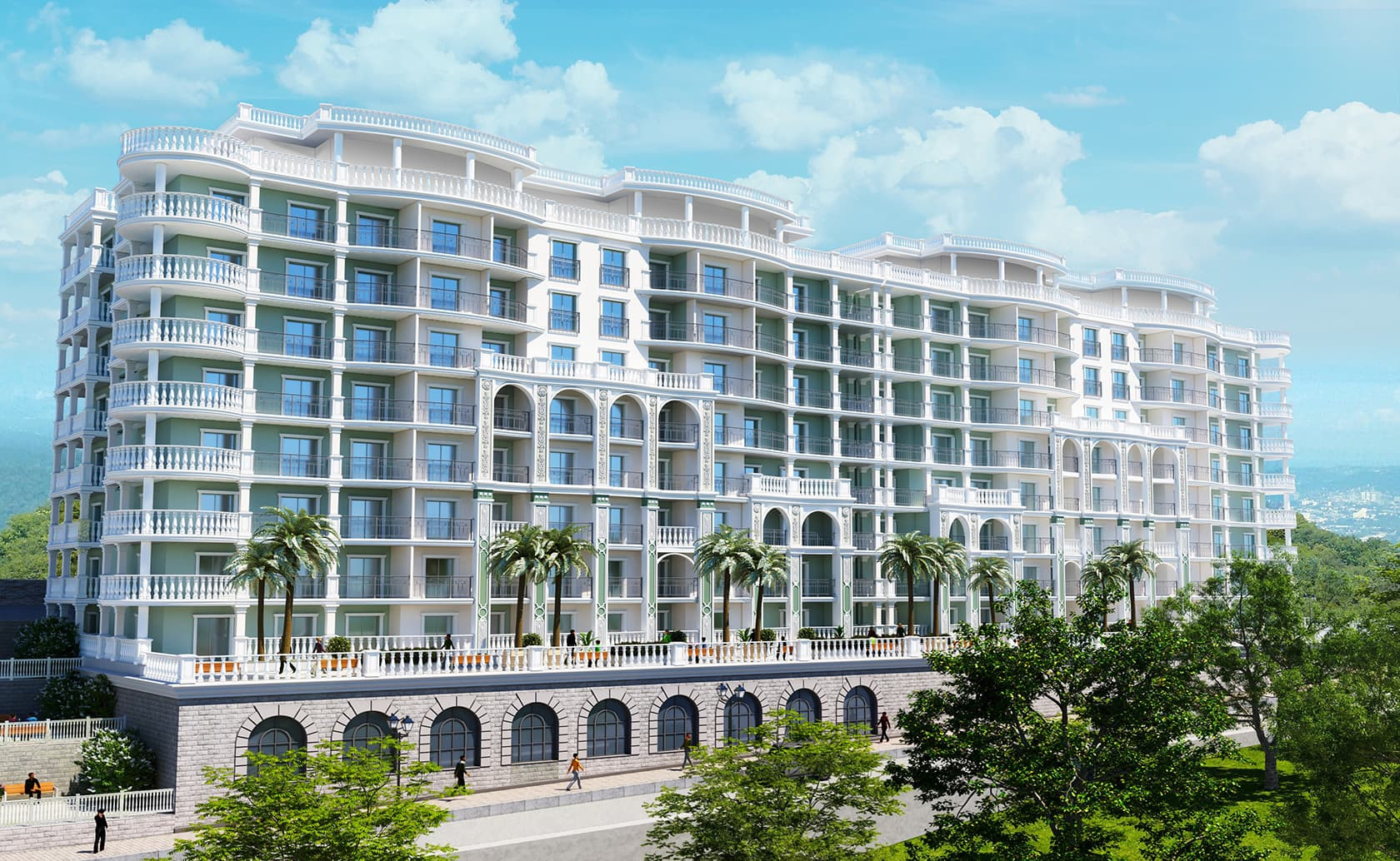 Продажа двухкомнатных апартаментов 51м² ул. Володарского, 6, Сочи, Краснодарский