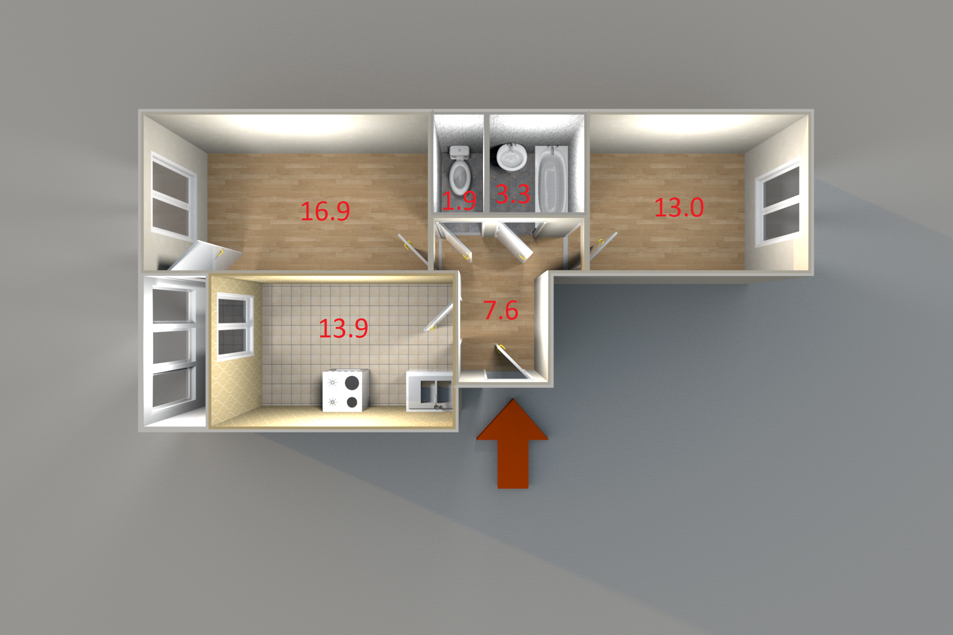 Купить 2-комнатную квартиру, 55.3 м² по адресу Свердловская область,  Екатеринбург, проспект Академика Сахарова, 29/4, 19 этаж за 5 100 000 руб.  в Домклик — поиск, проверка, безопасная сделка с жильем в офисе Сбербанка.