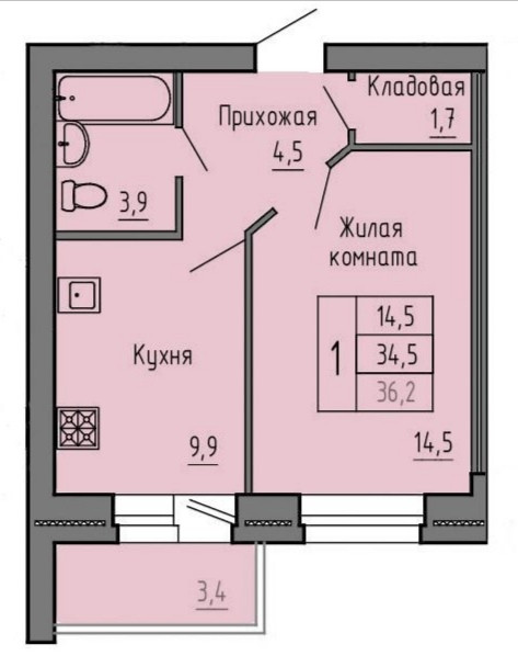 Однокомнатная Микрорайон Купить