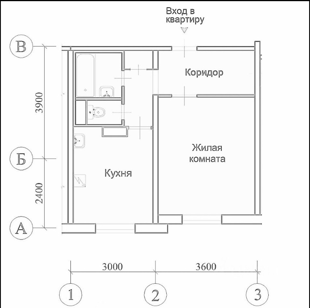 План квартиры с размерами фото 7