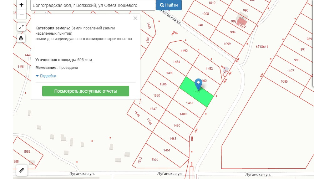 Волжский поселок краснооктябрьский карта