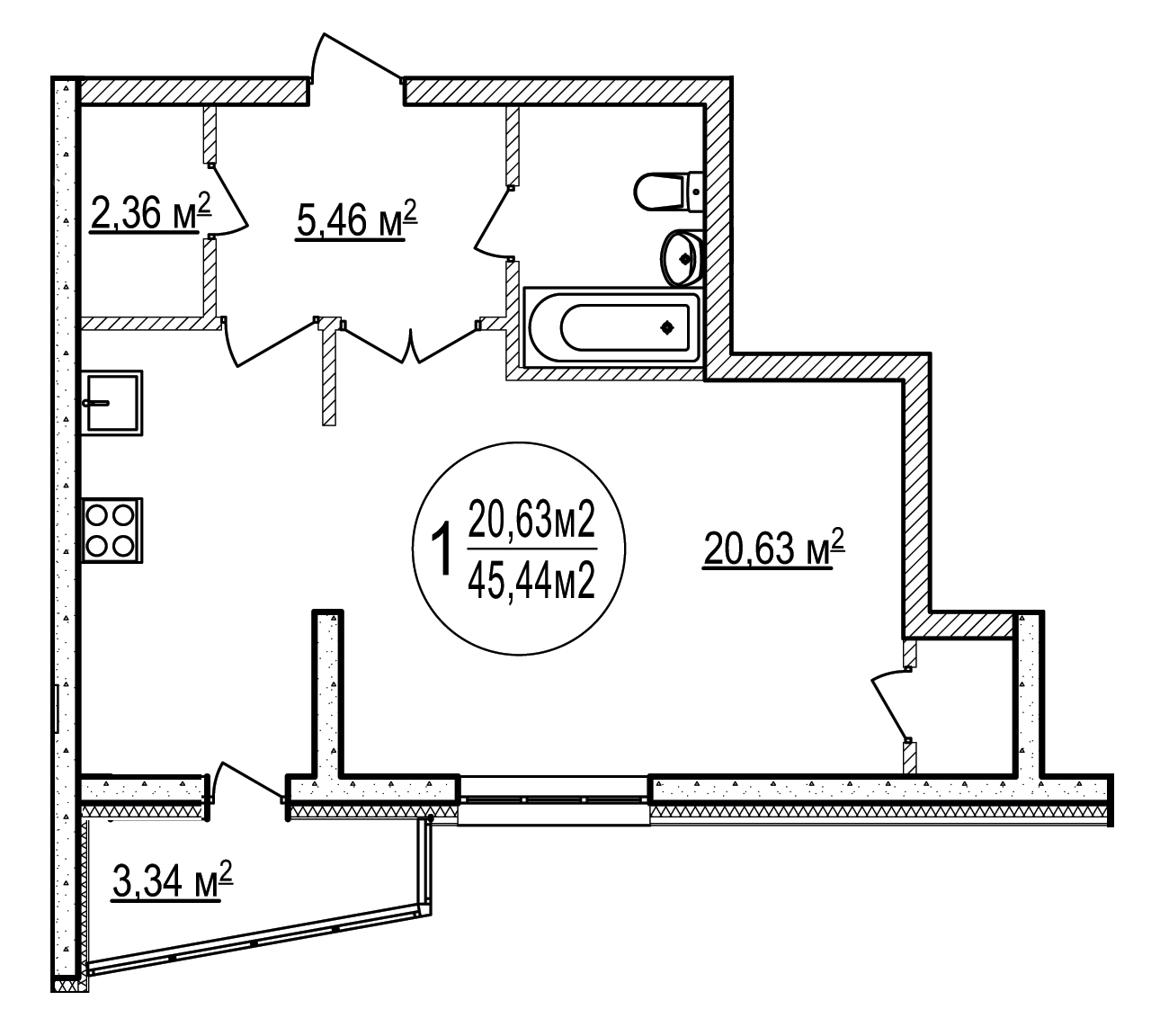 Планировка квартиры 63 кв м 3 комнаты