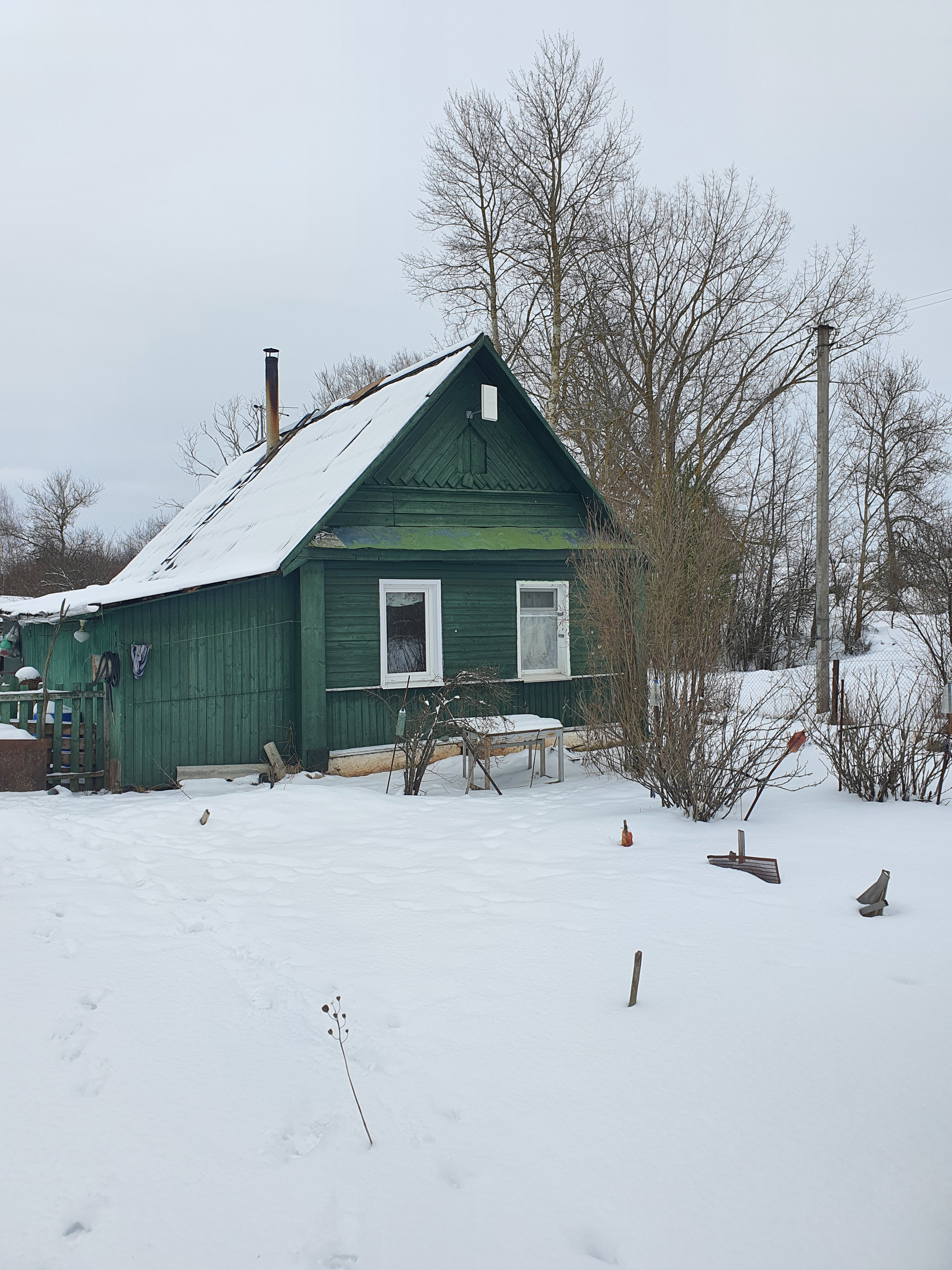 Купить дом, 39.5 м² по адресу Псковская область, Великолукский район,  Переслегинская волость, деревня Мякотино, Счастливая улица за 750 000 руб.  в Домклик — поиск, проверка, безопасная сделка с жильем в офисе Сбербанка.