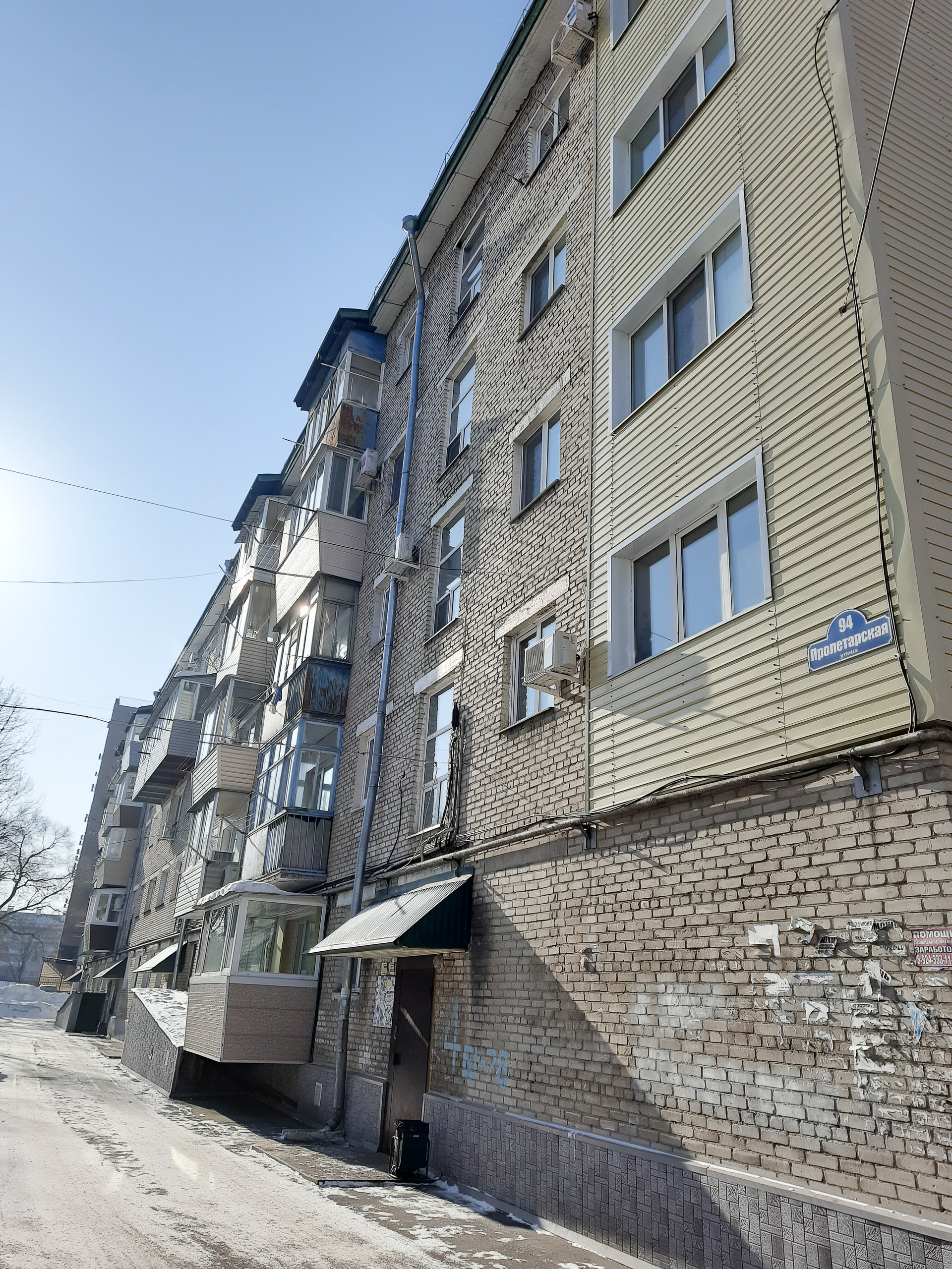 Купить 3-комнатную квартиру, 54.5 м² по адресу Приморский край, Уссурийск,  Пролетарская улица, 94, 5 этаж за 5 100 000 руб. в Домклик — поиск,  проверка, безопасная сделка с жильем в офисе Сбербанка.