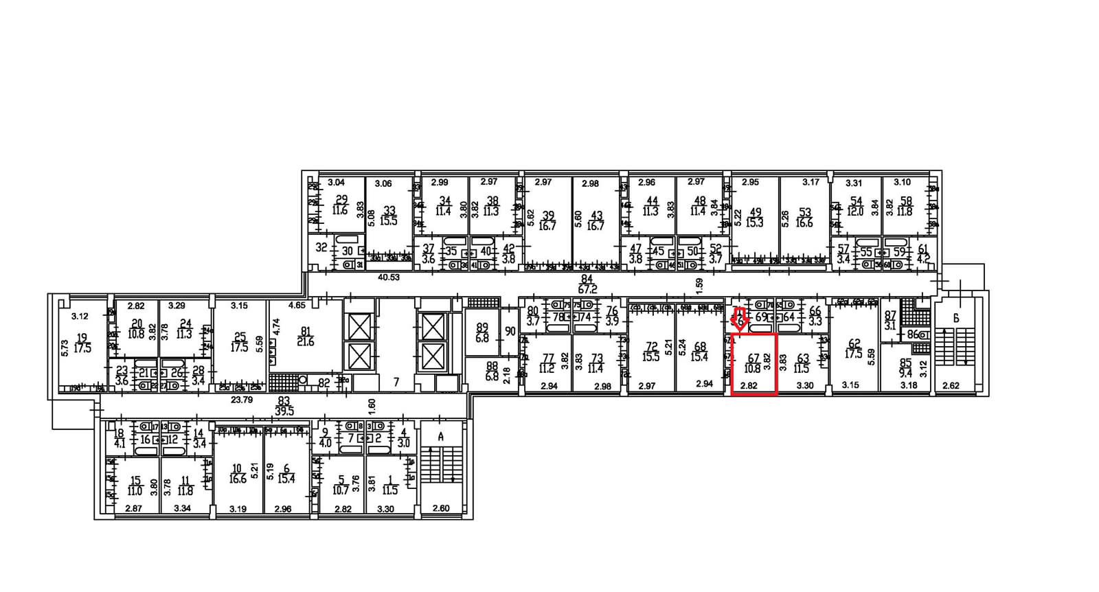 Купить комнату в 2-комн. квартире, 11 м² по адресу Москва, Рязанский ...