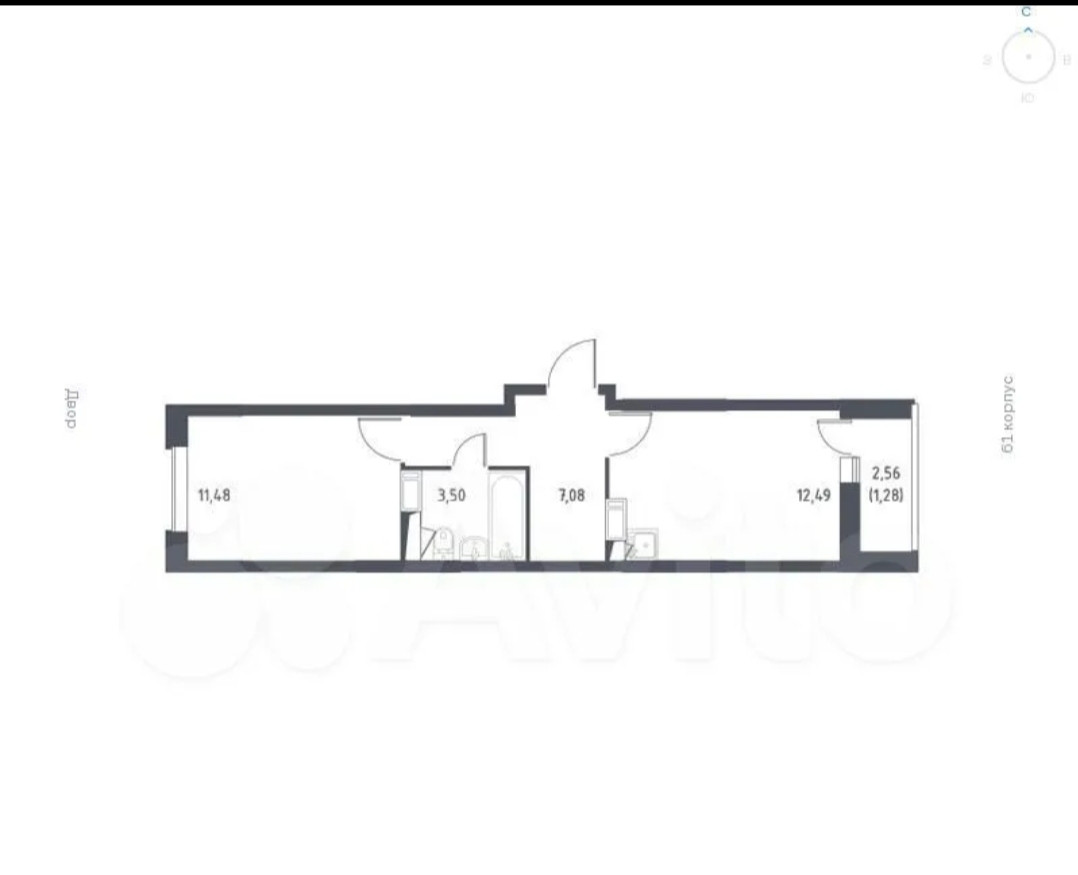 Купить 1-комнатную квартиру, 37.5 м² по адресу Московская область ...