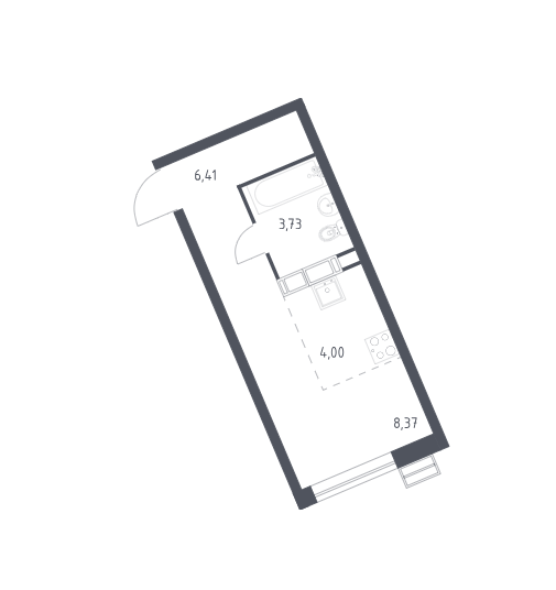 Купить студию, 22.5 м² по адресу Москва, поселение Мосрентген, жилой ...