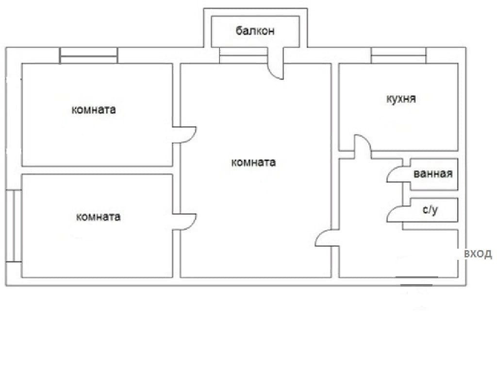 Планировка 3 х комнатной хрущевки распашонки фото 18