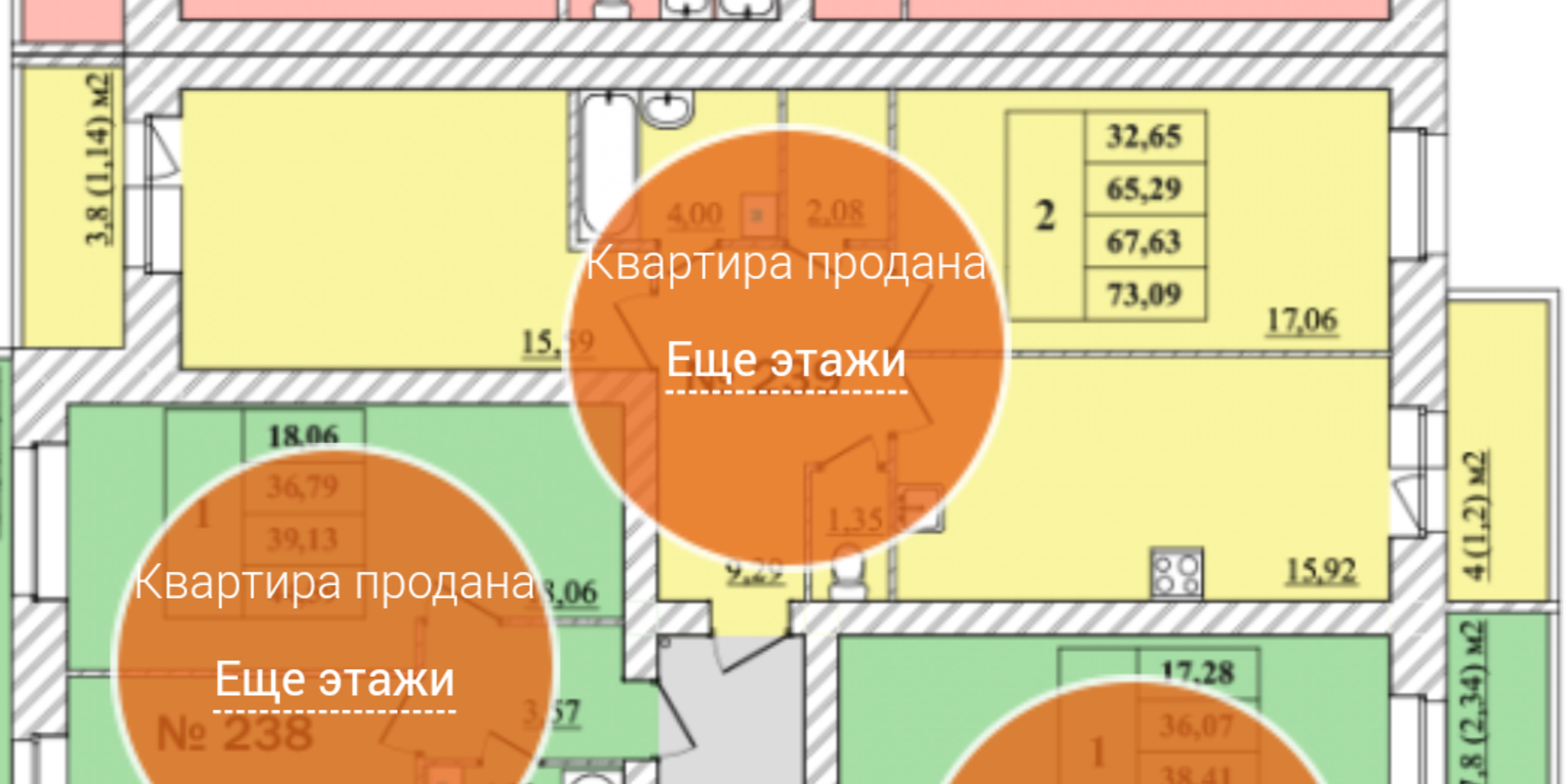 Купить 2-комнатную квартиру, 67.63 м² по адресу Ярославский район,  Заволжское сельское поселение, посёлок Красный Бор, квартал Светлояр, 6, 2  этаж за 6 650 000 руб. в Домклик — поиск, проверка, безопасная сделка с  жильем в офисе Сбербанка.