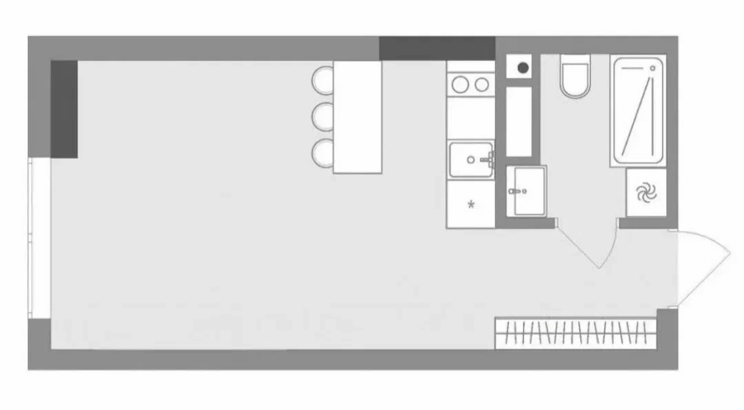 Планировка квартиры 14 кв м Купить апартаменты-студию, 20.9 м² по адресу Москва, улица Вучетича, 4, 1 этаж, 