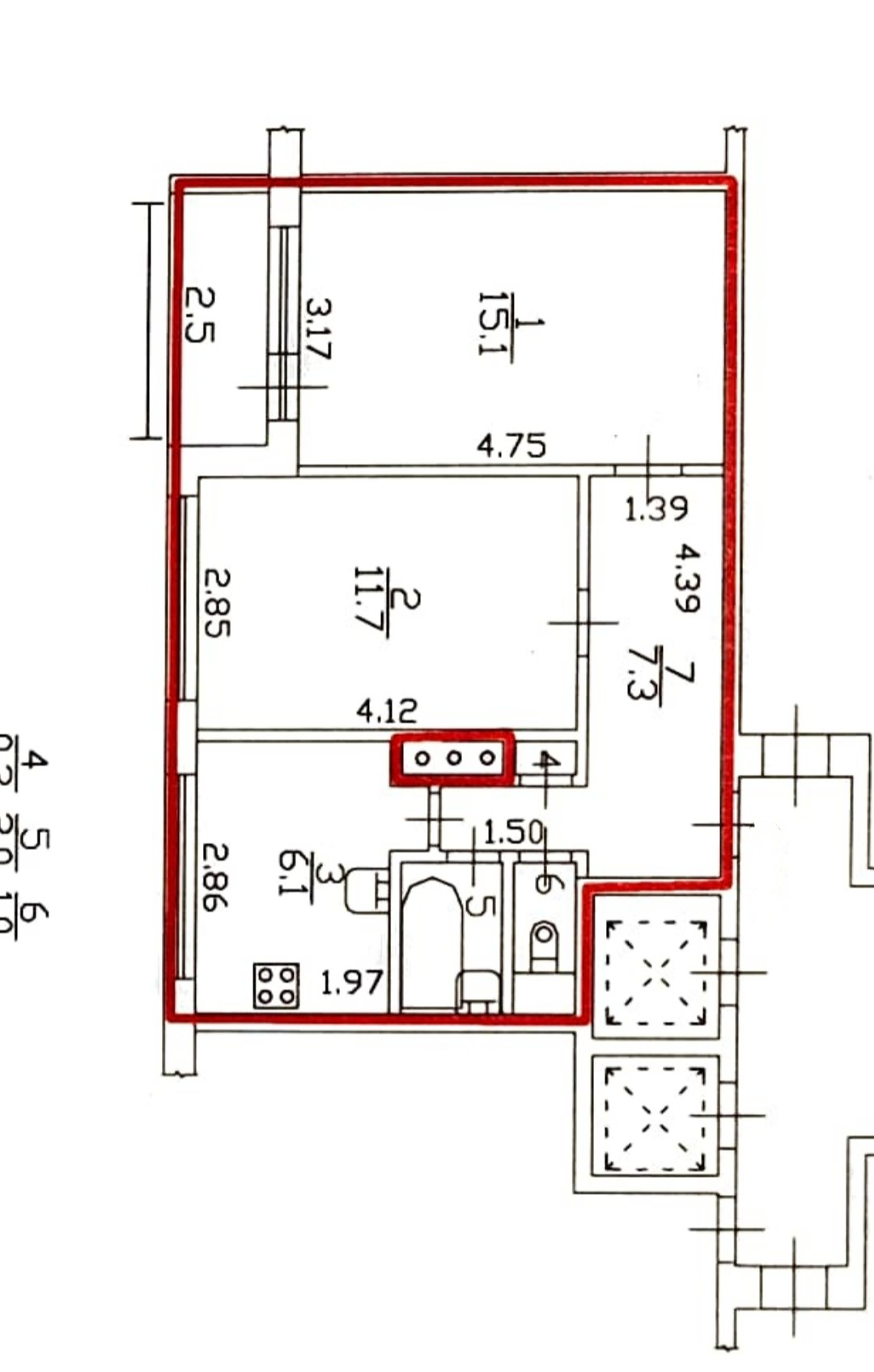 Купить 2-комнатную квартиру, 43.5 м² по адресу Санкт-Петербург ...